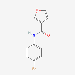 molecular formula C11H8BrNO2 B7524633 N-(4-bromophenyl)furan-3-carboxamide 
