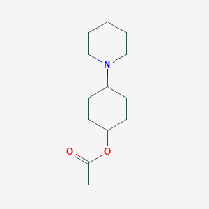 molecular formula C13H23NO2 B075249 4-Piperidinocyclohexyl acetate CAS No. 1531-94-8