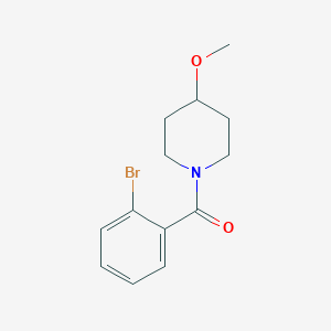 molecular formula C13H16BrNO2 B7525106 (2-Bromophenyl)-(4-methoxypiperidin-1-yl)methanone 