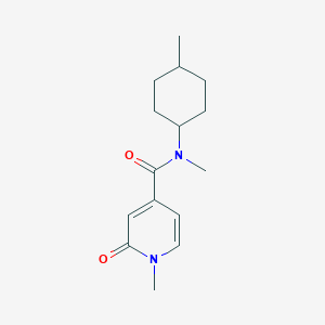 molecular formula C15H22N2O2 B7525659 N,1-dimethyl-N-(4-methylcyclohexyl)-2-oxopyridine-4-carboxamide 