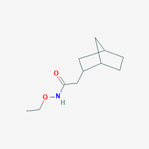 molecular formula C11H19NO2 B7525967 2-(2-bicyclo[2.2.1]heptanyl)-N-ethoxyacetamide 
