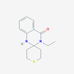 molecular formula C14H18N2OS B7526042 3-ethylspiro[1H-quinazoline-2,4'-thiane]-4-one 