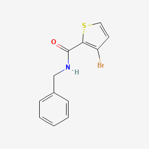 molecular formula C12H10BrNOS B7526838 N-Benzyl-3-bromothiophene-2-carboxamide 