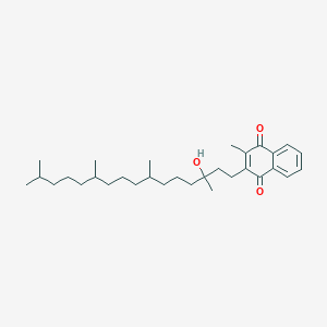 molecular formula C31H48O3 B075271 1,4-Naphthalenedione, 2-(3-hydroxy-3,7,11,15-tetramethylhexadecyl)-3-methyl- CAS No. 1181-23-3