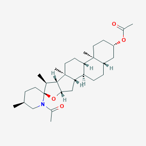 molecular formula C31H49NO4 B075274 N,O-Diacetyltomatidine CAS No. 1181-86-8