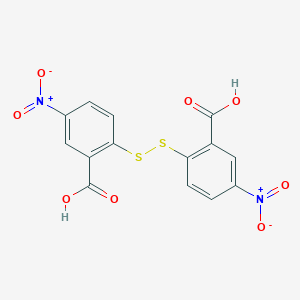 molecular formula C14H8N2O8S2 B075283 2-[(2-Carboxy-4-nitrophenyl)disulfanyl]-5-nitrobenzoic acid CAS No. 1170-38-3