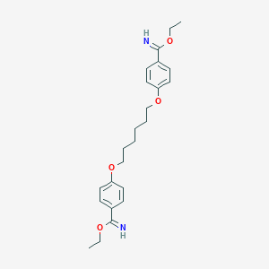 molecular formula C24H32N2O4 B075290 Diethyl 4,4'-[hexamethylenebis(oxy)]dibenzimidate CAS No. 1448-62-0