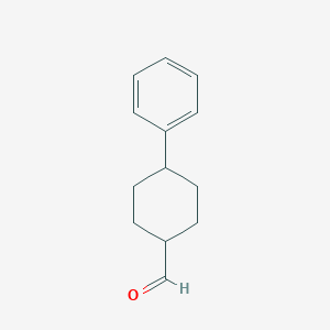 molecular formula C13H16O B075294 4-苯基环己烷甲醛 CAS No. 1466-74-6