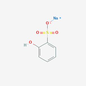 molecular formula C6H5NaO4S B075301 sodium 2-hydroxybenzenesulfonate CAS No. 1300-51-2