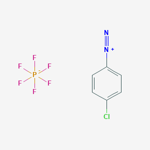 molecular formula C6H4ClF6N2P B075302 4-Chlorobenzenediazonium hexafluorophosphate CAS No. 1582-27-0