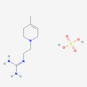 molecular formula C18H38N8O4S B075314 [2-(3,6-dihydro-4-methyl-1(2H)-pyridyl)ethyl]guanidinium sulphate CAS No. 1562-71-6