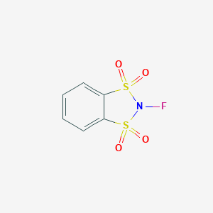 molecular formula C6H4FNO4S2 B075318 N-氟-O-苯二磺酰亚胺 CAS No. 1344-80-5