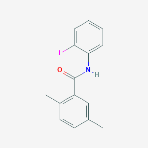 molecular formula C15H14INO B7532420 N-(2-iodophenyl)-2,5-dimethylbenzamide 