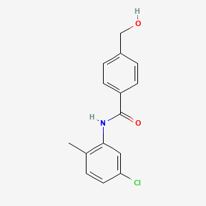 molecular formula C15H14ClNO2 B7532609 N-(5-chloro-2-methylphenyl)-4-(hydroxymethyl)benzamide 