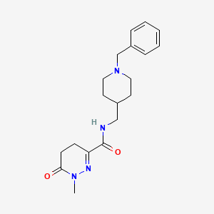molecular formula C19H26N4O2 B7532700 N-[(1-benzylpiperidin-4-yl)methyl]-1-methyl-6-oxo-4,5-dihydropyridazine-3-carboxamide 