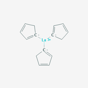 molecular formula C15H15La B075331 TRIS(CYCLOPENTADIENYL)LANTHANUM CAS No. 1272-23-7