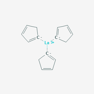 molecular formula C15H15La 15* B075331 Tris(cyclopentadienyl)lanthanum(III) CAS No. 1272-23-7