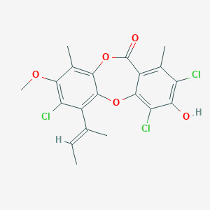 molecular formula C20H17Cl3O5 B075333 Nidulin CAS No. 1329-04-0