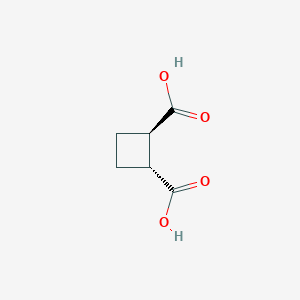 molecular formula C6H8O4 B075341 trans-Cyclobutane-1,2-dicarboxylic acid CAS No. 1124-13-6