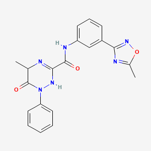 5-methyl-N-[3-(5-methyl-1,2,4-oxadiazol-3-yl)phenyl]-6-oxo-1-phenyl-2,5-dihydro-1,2,4-triazine-3-carboxamide