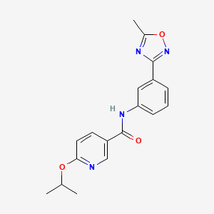 N-[3-(5-methyl-1,2,4-oxadiazol-3-yl)phenyl]-6-propan-2-yloxypyridine-3-carboxamide