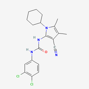 1-(3-Cyano-1-cyclohexyl-4,5-dimethylpyrrol-2-yl)-3-(3,4-dichlorophenyl)urea