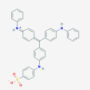 molecular formula C37H29N3O3S B075343 4-[4-[(4-苯胺苯基)-(4-苯基氮杂环己六亚烯-2,5-二烯-1-亚甲基)甲基]苯胺]苯磺酸盐 CAS No. 1324-76-1