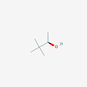 molecular formula C6H14O B075345 (R)-3,3-Dimethyl-2-butanol CAS No. 1572-96-9