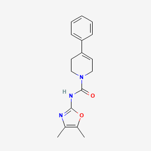 molecular formula C17H19N3O2 B7534782 N-(4,5-dimethyl-1,3-oxazol-2-yl)-4-phenyl-3,6-dihydro-2H-pyridine-1-carboxamide 