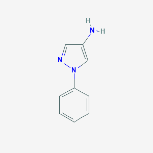molecular formula C9H9N3 B075358 1-Phenyl-1H-pyrazol-4-amine CAS No. 1128-53-6