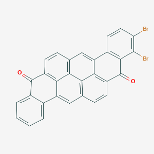 molecular formula C30H12Br2O2 B075365 1,2-Dibromopyranthrene-8,16-dione CAS No. 1324-35-2