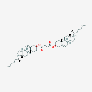 molecular formula C58H94O4 B075371 Bis[(3S,8S,9S,10R,13R,14S,17R)-10,13-dimethyl-17-[(2R)-6-methylheptan-2-yl]-2,3,4,7,8,9,11,12,14,15,16,17-dodecahydro-1H-cyclopenta[a]phenanthren-3-yl] butanedioate CAS No. 1510-20-9