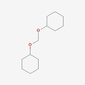 molecular formula C13H24O2 B075389 Methane, bis(cyclohexyloxy)- CAS No. 1453-21-0