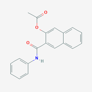 molecular formula C19H15NO3 B075394 2-(N-苯基氨基甲酰基)-3-萘基乙酸酯 CAS No. 1163-67-3