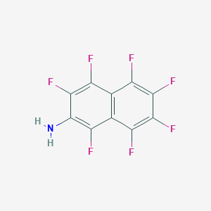 molecular formula C10H2F7N B075395 2-Aminoheptafluoronaphthalene CAS No. 1146-66-3