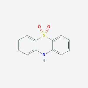 molecular formula C12H9NO2S B075397 10H-Phenothiazine 5,5-dioxide CAS No. 1209-66-1