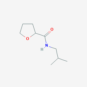 molecular formula C9H17NO2 B7540132 N-(2-methylpropyl)oxolane-2-carboxamide 