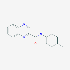 molecular formula C17H21N3O B7540301 N-methyl-N-(4-methylcyclohexyl)quinoxaline-2-carboxamide 