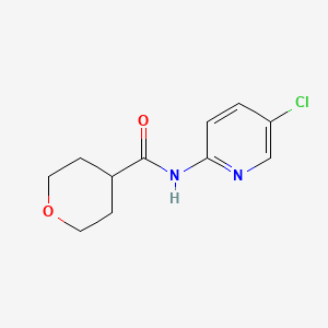 molecular formula C11H13ClN2O2 B7540692 N-(5-chloropyridin-2-yl)oxane-4-carboxamide 