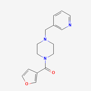 molecular formula C15H17N3O2 B7540743 Furan-3-yl-[4-(pyridin-3-ylmethyl)piperazin-1-yl]methanone 