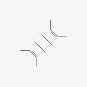 molecular formula C16H24 B075411 Tricyclo[4.2.0.0(2,5)]octa-3,7-diene, 1,2,3,4,5,6,7,8-octamethyl- CAS No. 1448-74-4