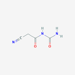 molecular formula C4H5N3O2 B075420 氰乙酰脲 CAS No. 1448-98-2