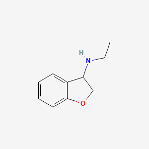 molecular formula C10H13NO B7542268 N-ethyl-2,3-dihydro-1-benzofuran-3-amine 