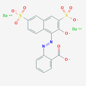 molecular formula C17H8Ba2N2O9S2 B075425 Pigment Red 60 CAS No. 1325-16-2