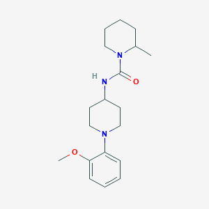 molecular formula C19H29N3O2 B7542577 N-[1-(2-methoxyphenyl)piperidin-4-yl]-2-methylpiperidine-1-carboxamide 