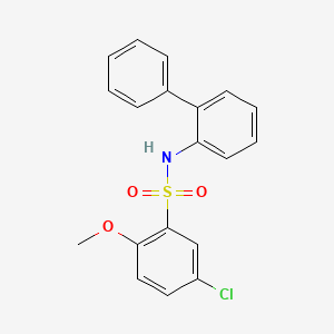5-chloro-2-methoxy-N-(2-phenylphenyl)benzenesulfonamide