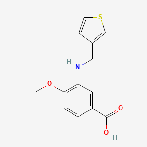 4-Methoxy-3-(thiophen-3-ylmethylamino)benzoic acid