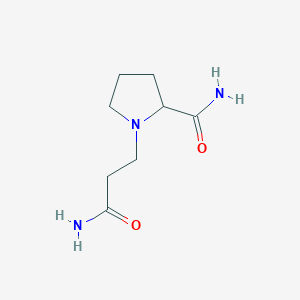 1-(3-Amino-3-oxopropyl)pyrrolidine-2-carboxamide