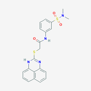 N-[3-(dimethylsulfamoyl)phenyl]-2-(1H-perimidin-2-ylsulfanyl)acetamide