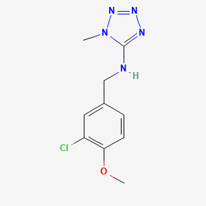 N-[(3-chloro-4-methoxyphenyl)methyl]-1-methyltetrazol-5-amine